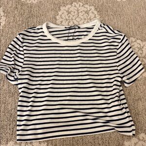 NWOT soft zara Striped Black and White Women's Top